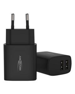 Home Charger HC212 schwarz / 2,4 A / 12 W / 2 Port