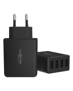 Home Charger HC430 schwarz / 6 A / 30 W / 4 Port