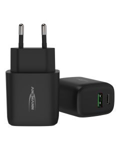 Home Charger HC218PD schwarz / 3 A / 20 W / 2 Port
