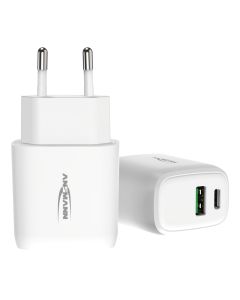 Home Charger HC218PD weiß / 3 A / 20 W / 2 Port