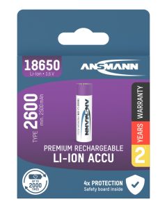 Li-Ion Akku 18650 Typ 2600 (min. 2500 mAh)