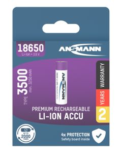 Li-Ion Akku 18650 Typ 3500 (min. 3250 mAh)