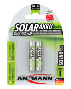 Solar NiMH Akku Micro AAA 550 mAh maxE 2er Blister