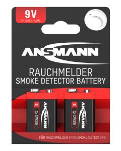 Batterie für Rauchmelder - Alkaline 9V EBlock, 2er Blister