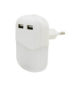 Steckdosennachtlicht NL15AC + 2USB 