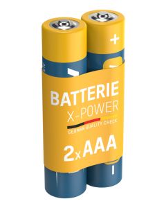 X-Power Alkaline Batterie Micro AAA / LR03 2er Schrumpffolie