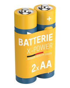 X-Power Alkaline Batterie Mignon AA / LR6 2er Schrumpffolie