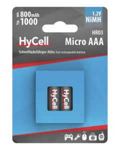 NiMH Akku Micro AAA Typ 1000 (min. 800 mAh) 4er Blister