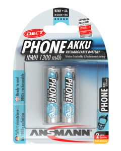 Dect NiMH Akku Mignon AA 1300 mAh maxE 2er Blister