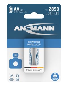 Digital NiMH Akku Mignon AA Typ 2850 (min. 2650 mAh) 2er Blister