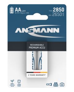  NiMH Akku Mignon AA Typ 2850 (min. 2650 mAh) 2er Blister