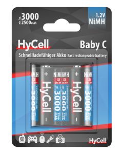 NiMH Akku Baby C Typ 3000 (min. 2500 mAh) 2er Blister