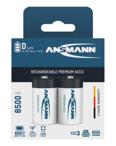 NiMH Akku Mono D 8500 mAh maxE 2er Blister