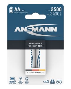  NiMH Akku Mignon AA Typ 2500 (min. 2400 mAh) maxE 2er Blister