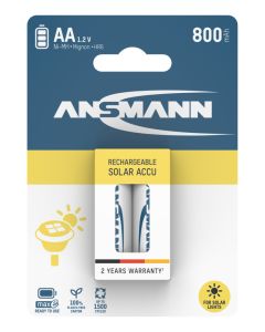 Solar NiMH Akku Mignon AA 800 mAh maxE 2er Blister